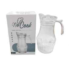 Jarra de vidrio con tapa 1,8lts 26x10cm
