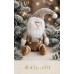 Adorno de navidad Santa sentado dorado 40cm Adorno de navidad Santa sentado dorado 40cm