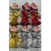 Adorno de navidad Papa Noel colgante x2 (dorado, plateado o rojo)