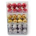 Set de adorno de navidad bolas colgantes medianas lisas x8 (dorado, plateado o rojo) Set de adorno de navidad bolas colgantes medianas lisas x8 (dorado, plateado o rojo)