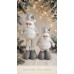 Adorno de navidad Santa piernas retractil plateado Adorno de navidad Santa piernas retractil plateado