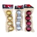 Adorno de navidad bolas mate colgantes chicas x4 Adorno de navidad bolas mate colgantes chicas x4