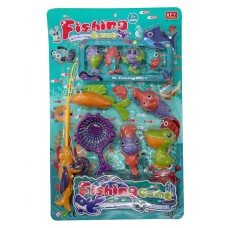 Set de pesca fishing game con accesorios en blister