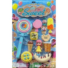 Set de dulces nena con accesorios