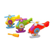 Set de helicopteros para armar y desarmar didactico en blister