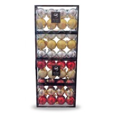 Set de adorno de navidad bolas colgantes 5cm x20 (dorado y plateado o dorado y rojo)
