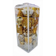 Set de adornos de navidad bolas y tambor x20 (varios colores)