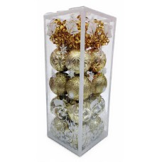 Set de adornos de navidad bolas varias texturas x20 (varios modelos)