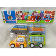 Set de vehiculos de transporte x4