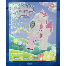 Burbujero pistola unicornio con luz