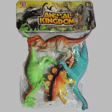 Set dinosaurios de goma x4