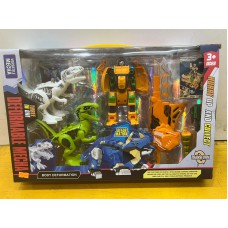 set de juguetes de robots dinosaurios transformables tipo Dinobot  Deformable Mecha (3 en 1 o más figuras combinables)